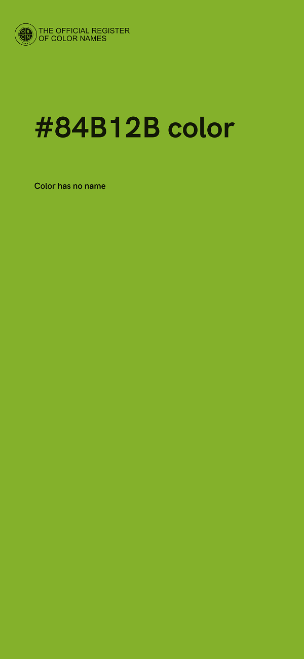 #84B12B color image