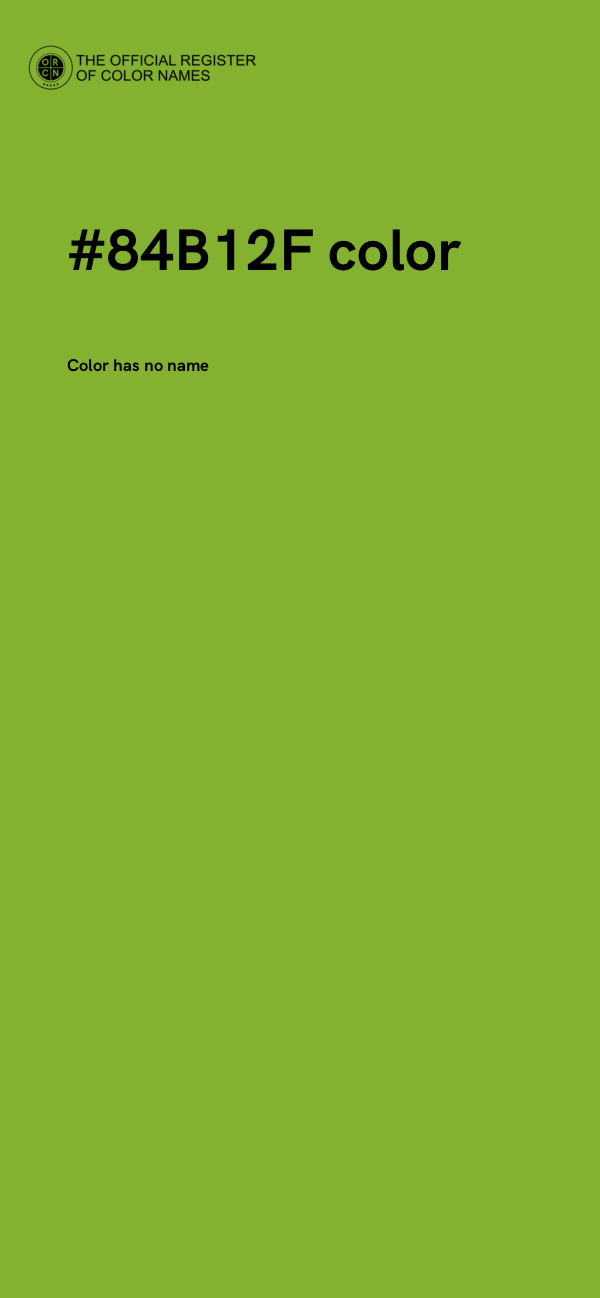 #84B12F color image