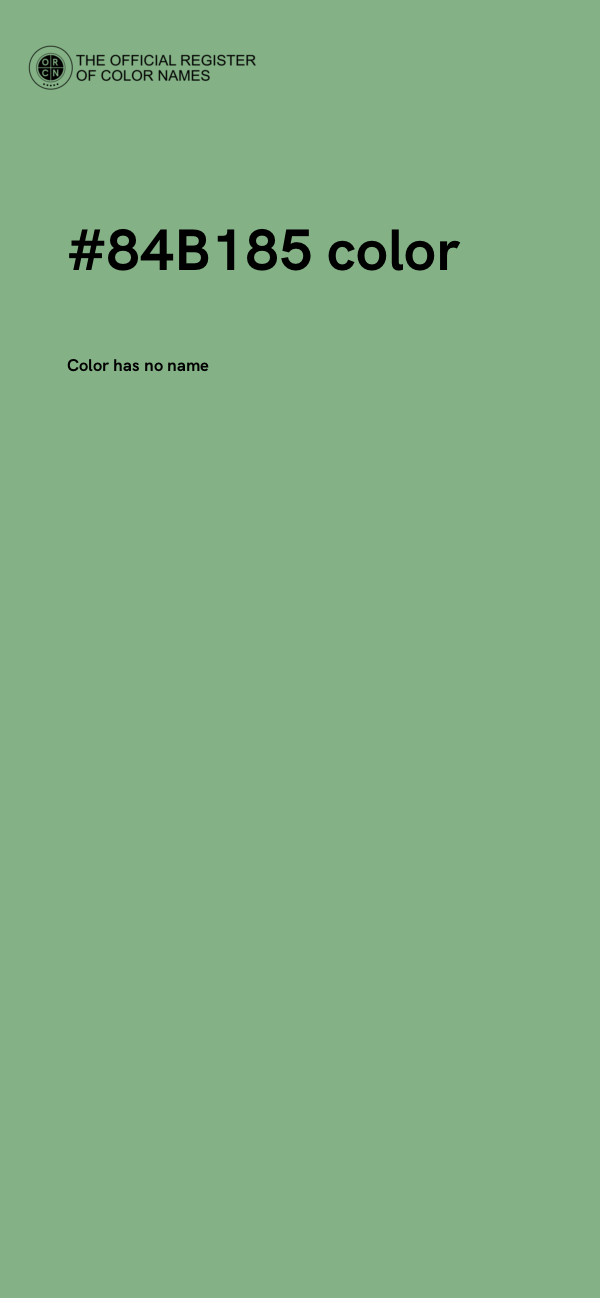 #84B185 color image