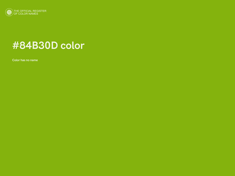 #84B30D color image