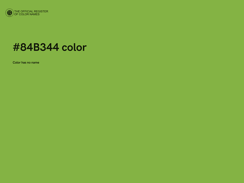 #84B344 color image