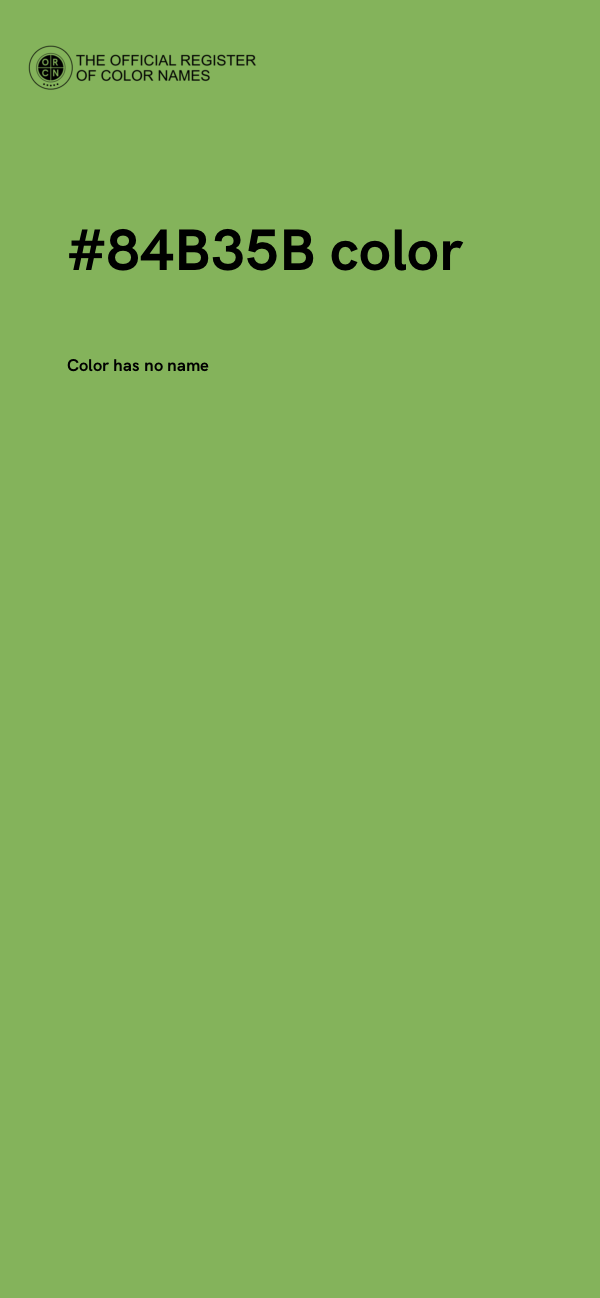 #84B35B color image