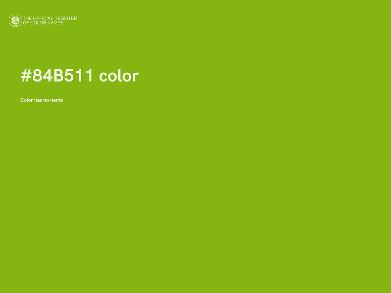 #84B511 color image