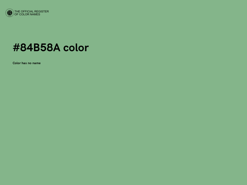 #84B58A color image