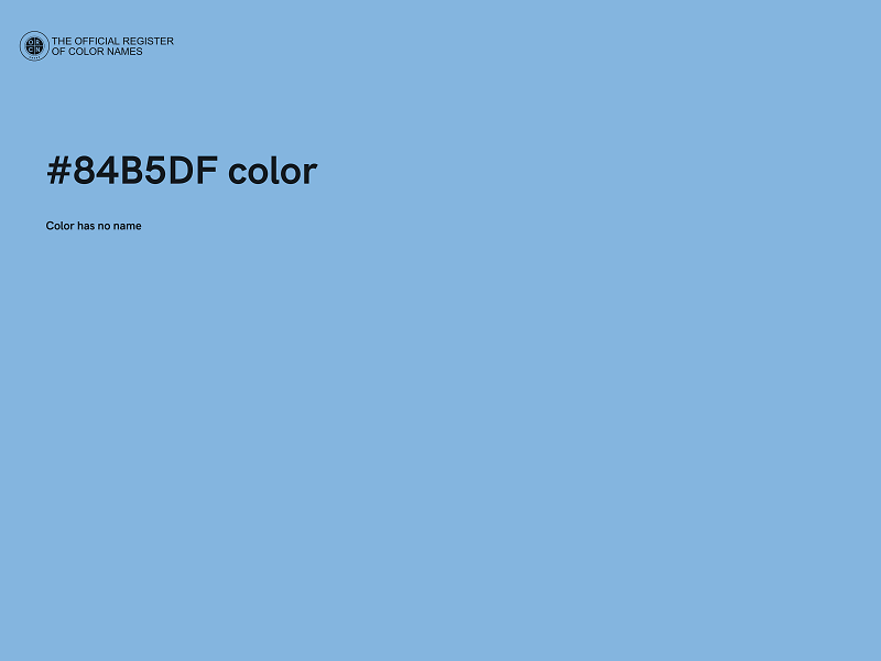 #84B5DF color image