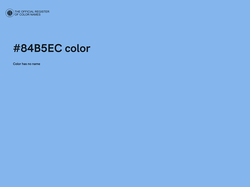 #84B5EC color image
