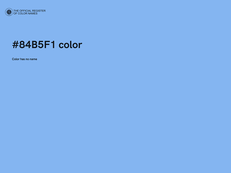 #84B5F1 color image