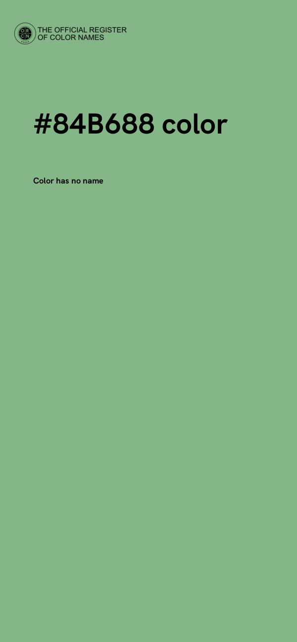 #84B688 color image