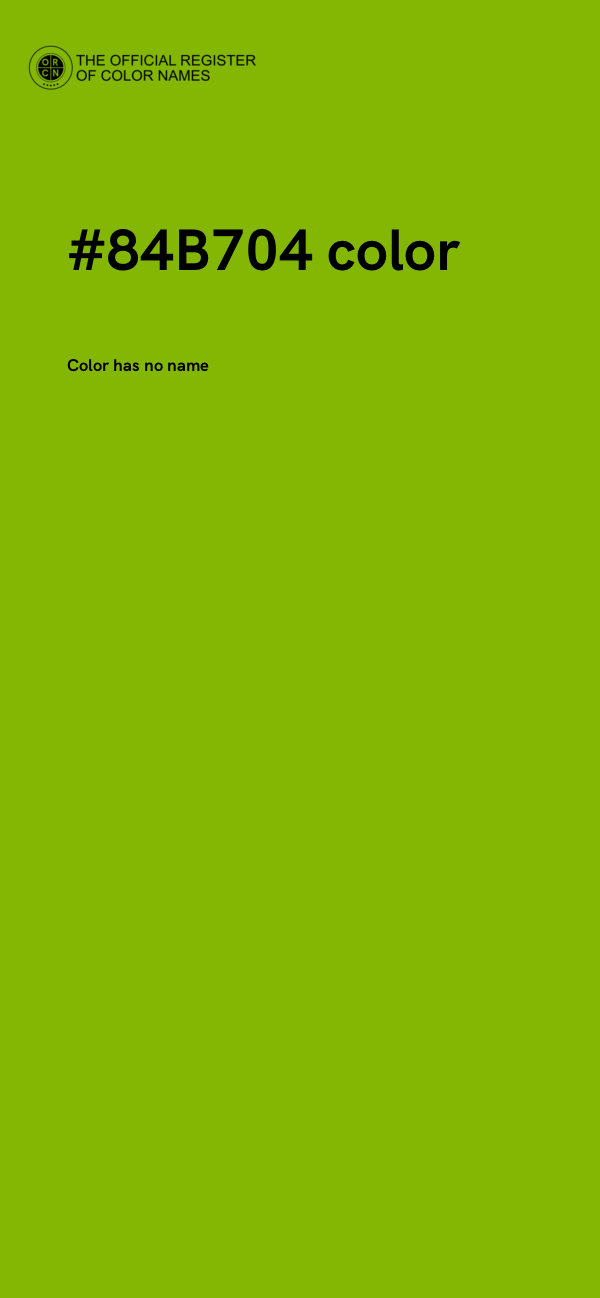 #84B704 color image