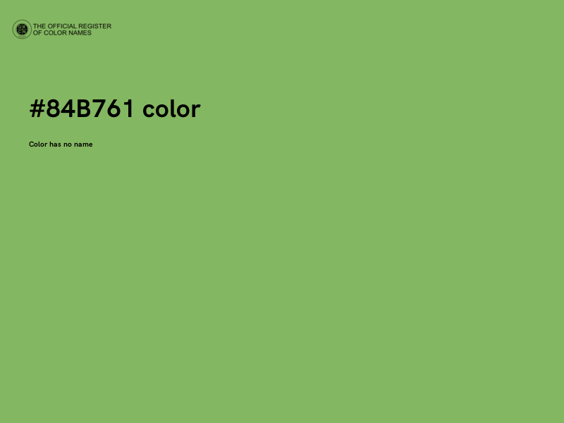 #84B761 color image