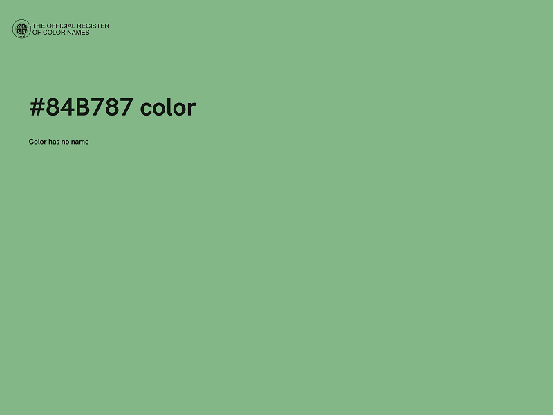 #84B787 color image