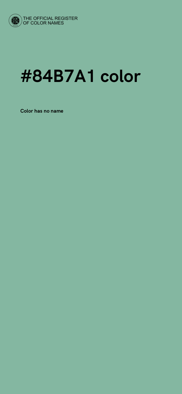 #84B7A1 color image