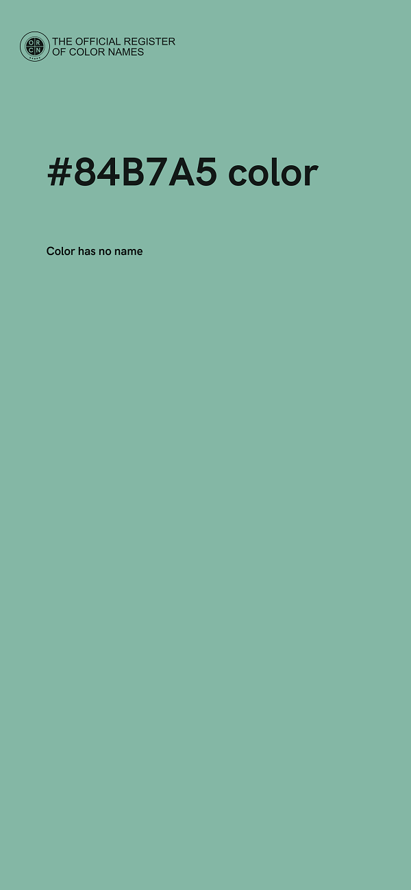 #84B7A5 color image