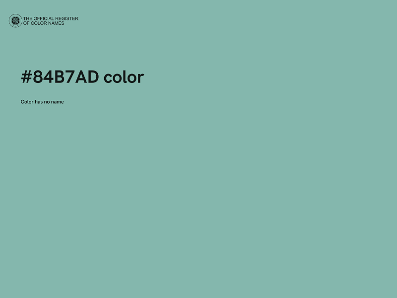 #84B7AD color image