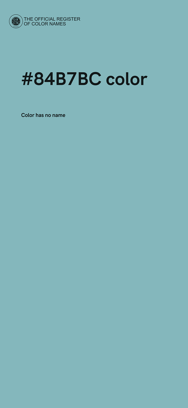 #84B7BC color image