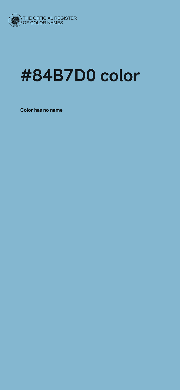 #84B7D0 color image