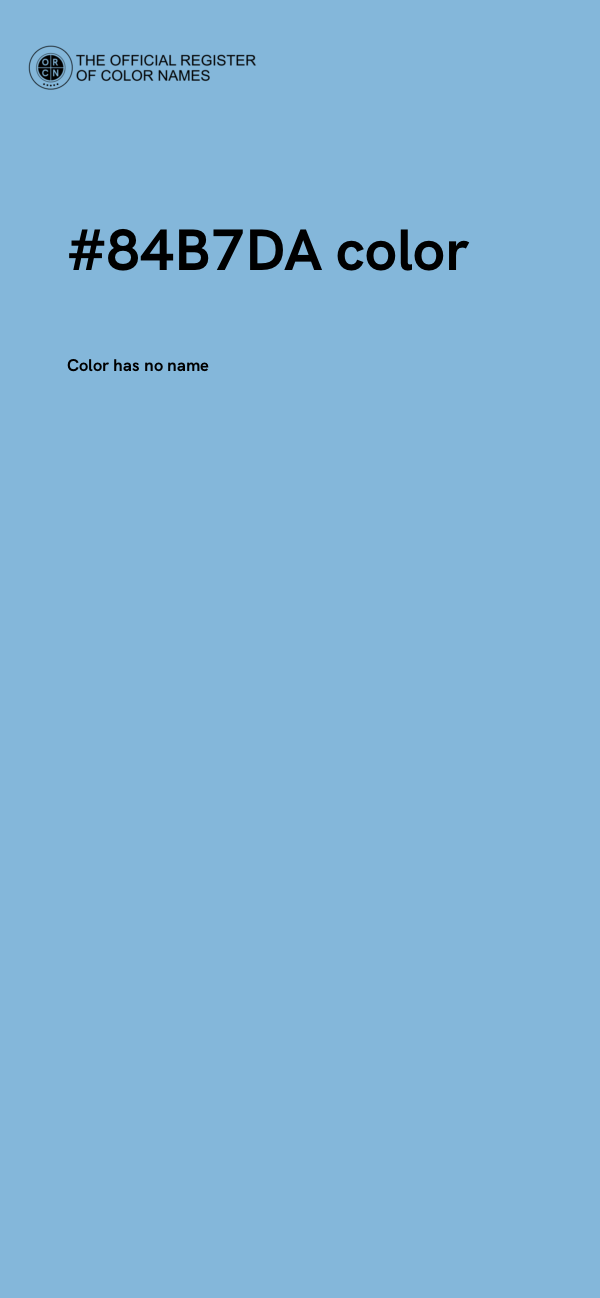 #84B7DA color image