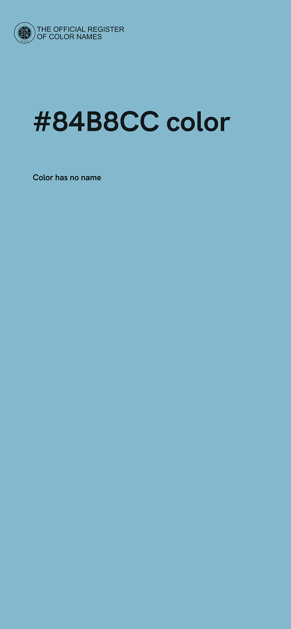 #84B8CC color image
