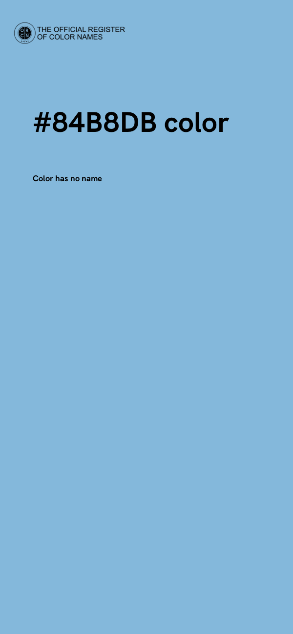#84B8DB color image