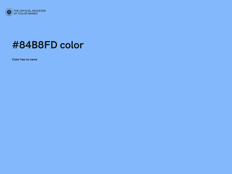 #84B8FD color image