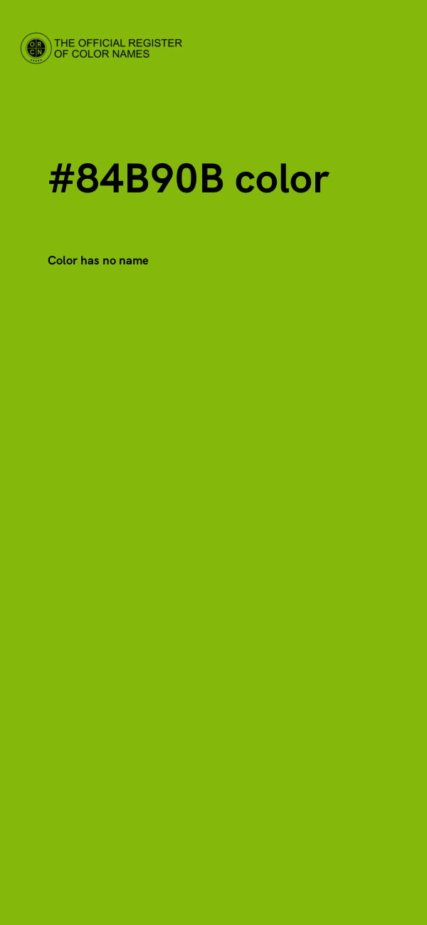 #84B90B color image