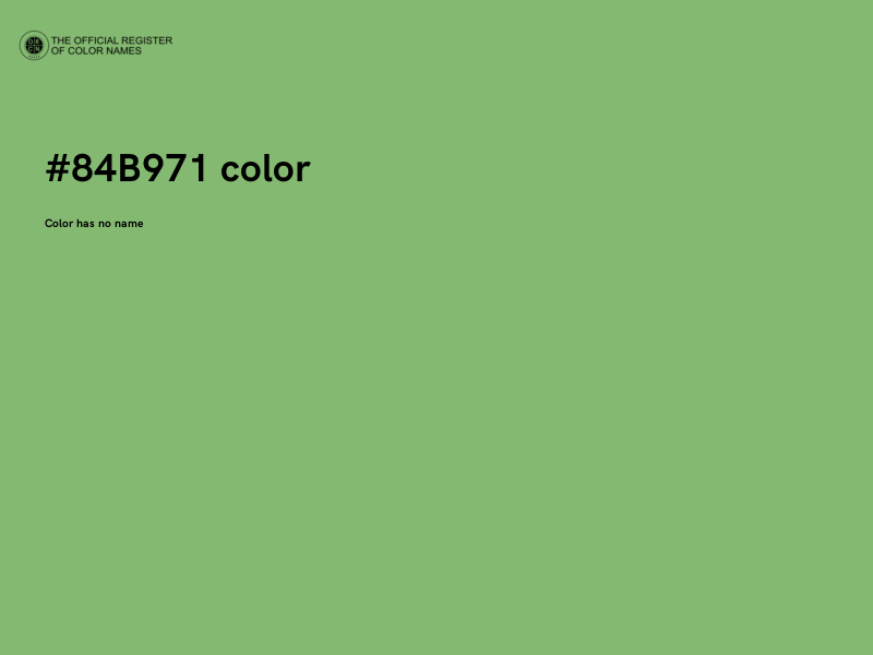 #84B971 color image