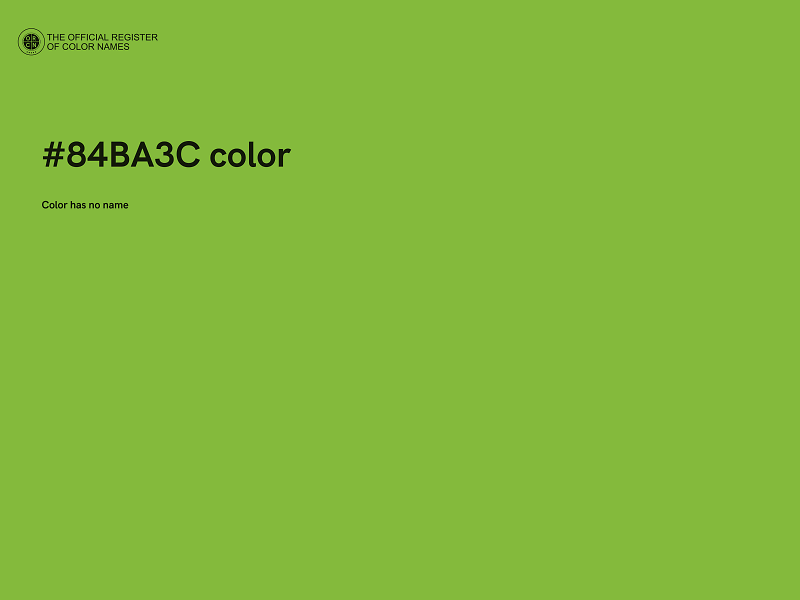#84BA3C color image
