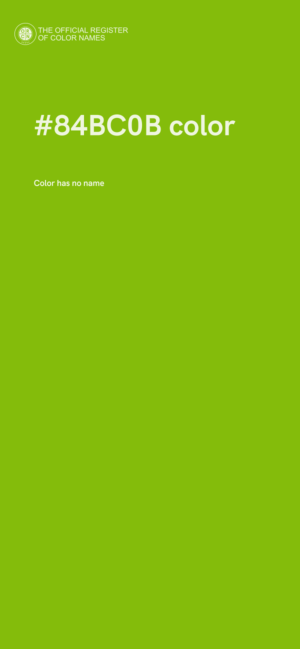 #84BC0B color image
