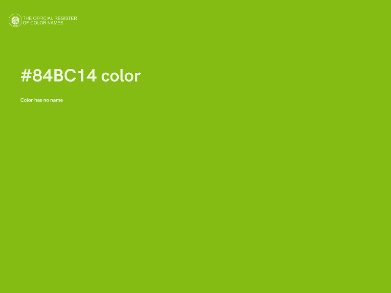 #84BC14 color image