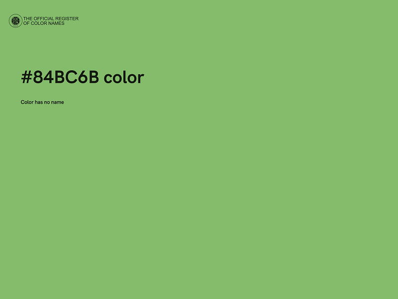 #84BC6B color image