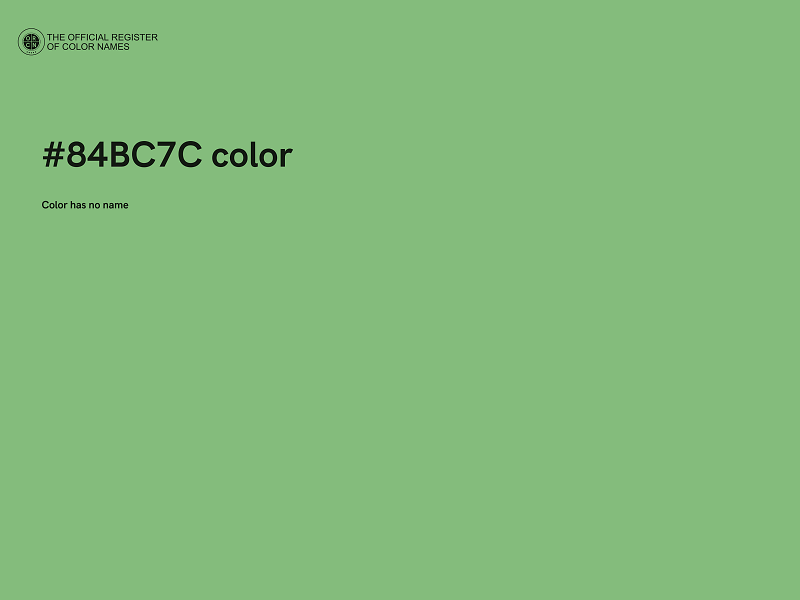 #84BC7C color image