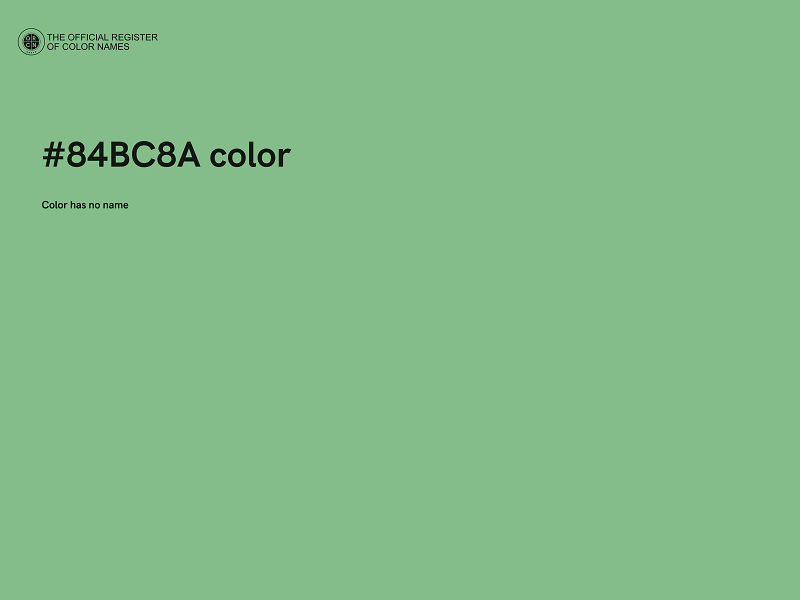 #84BC8A color image