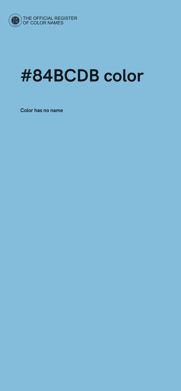 #84BCDB color image