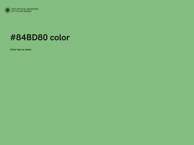 #84BD80 color image