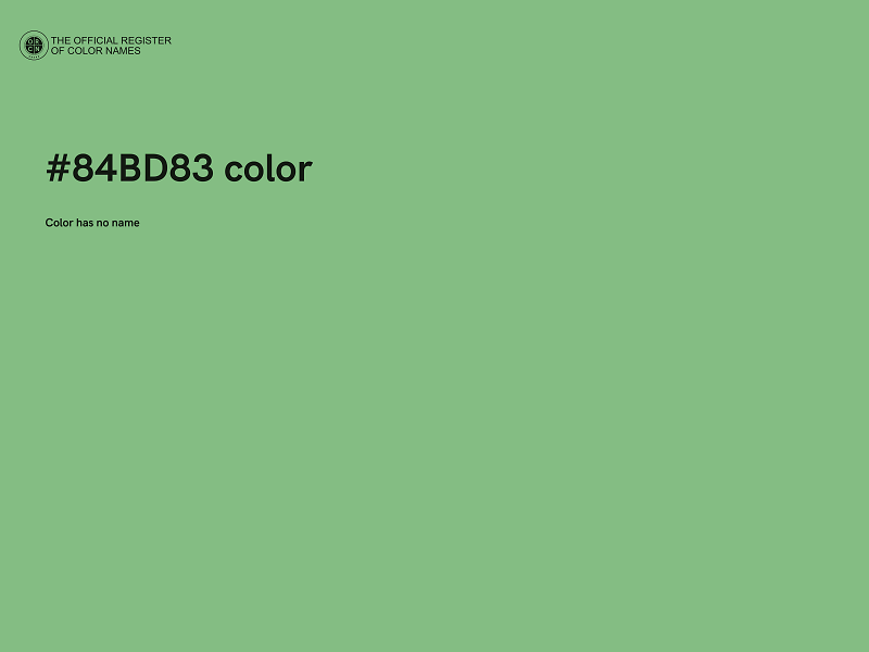 #84BD83 color image