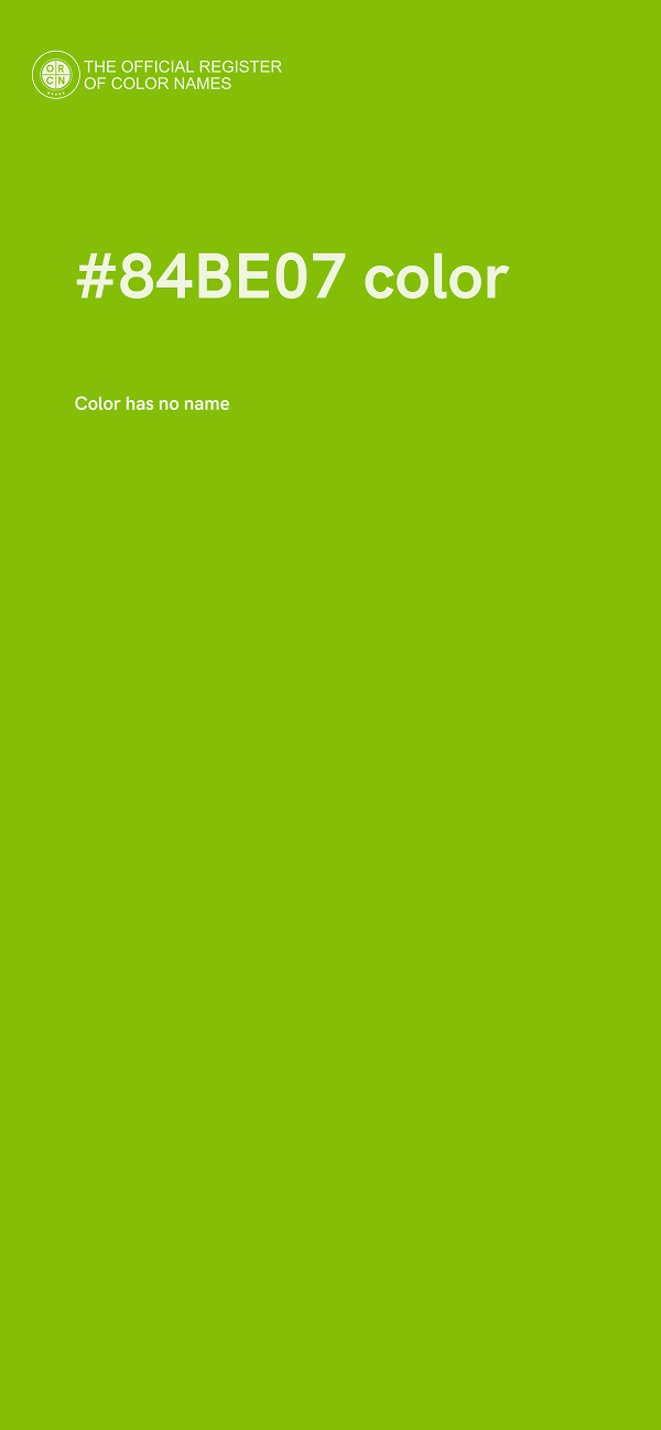 #84BE07 color image