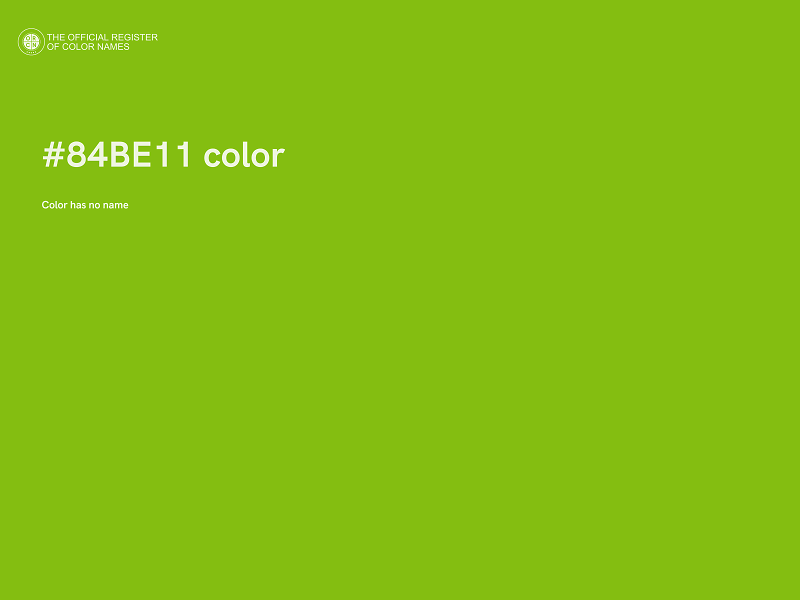 #84BE11 color image