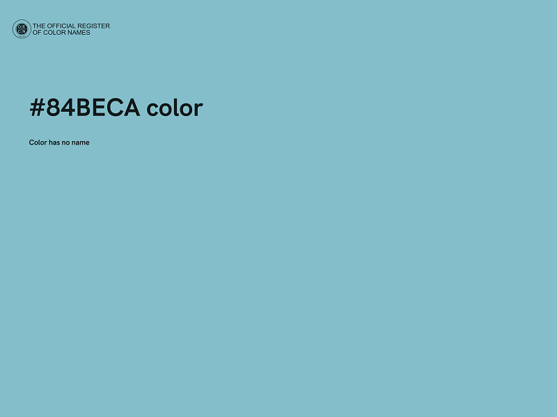 #84BECA color image