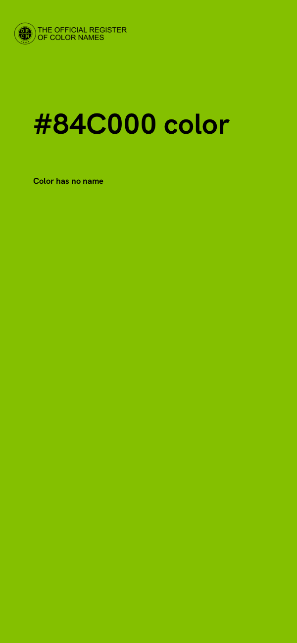 #84C000 color image
