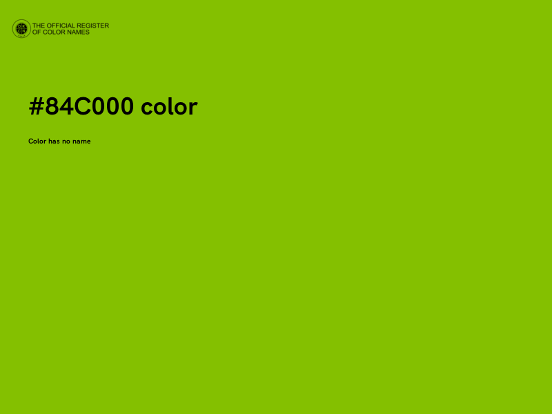 #84C000 color image