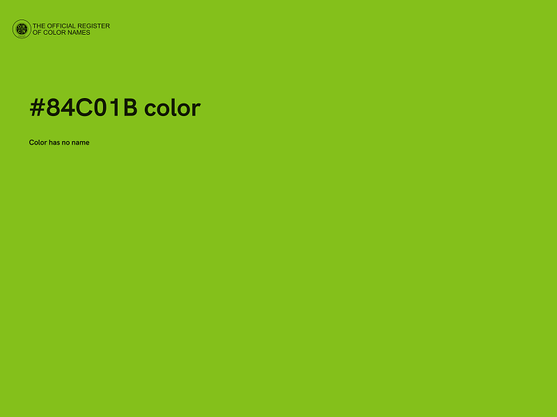 #84C01B color image