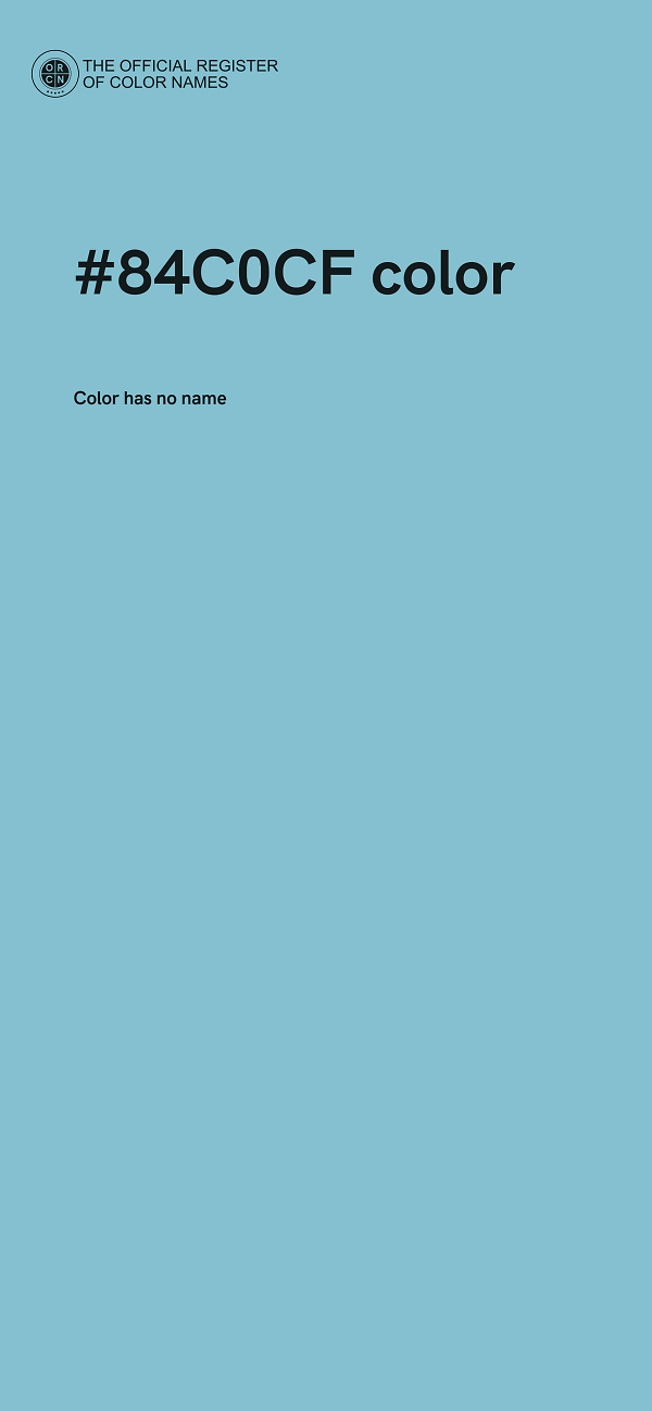 #84C0CF color image