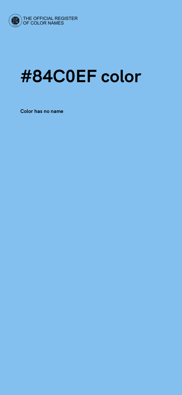 #84C0EF color image