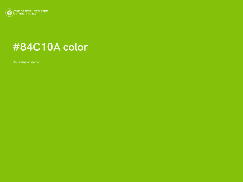 #84C10A color image