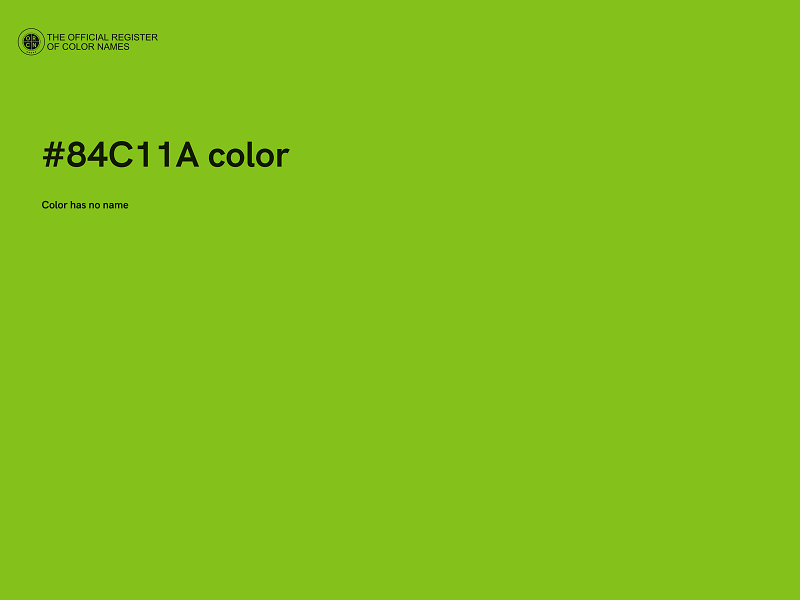 #84C11A color image