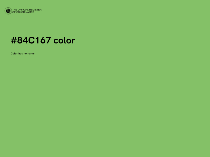 #84C167 color image