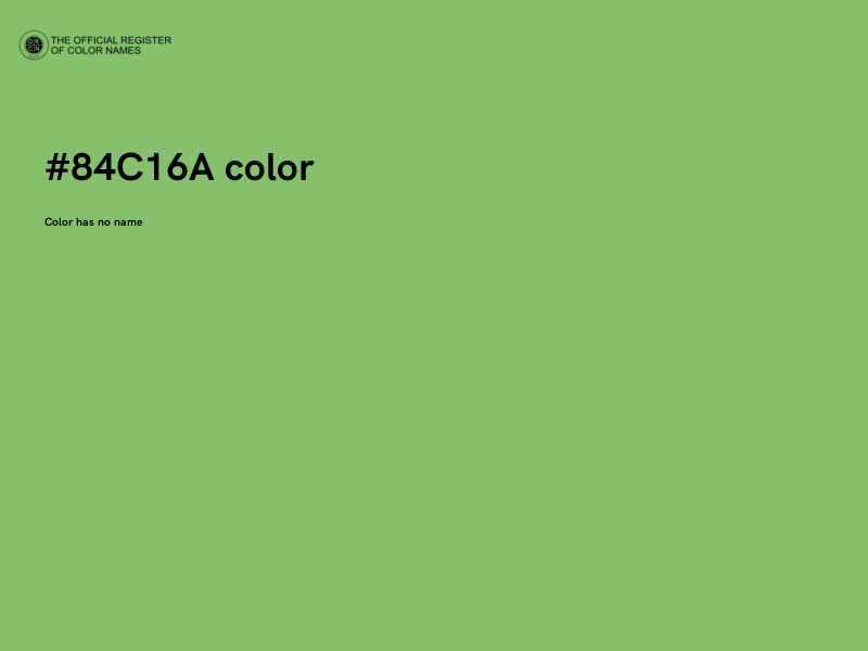 #84C16A color image