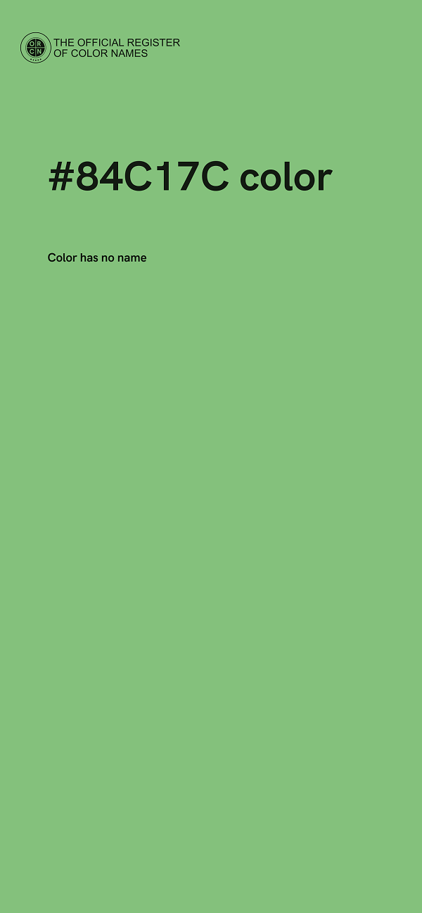 #84C17C color image