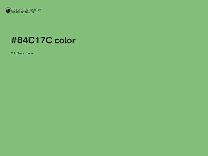 #84C17C color image
