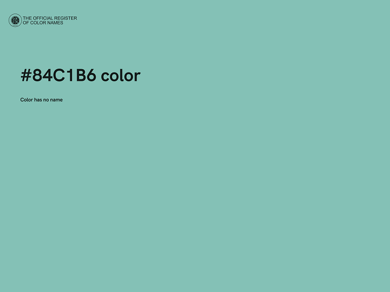 #84C1B6 color image